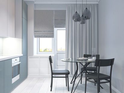 Фото № 4: Дизайн-проект однокомнатной квартиры 42.46  м² Стиль Минимализм для ЖК Московский