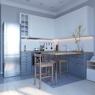 Фото № 1: Дизайн-проект квартиры-студии 27.7  м² Стиль Скандинавский для ЖК Московский