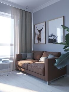 Фото № 5: Дизайн-проект квартиры-студии 27.7  м² Стиль Скандинавский для ЖК Московский