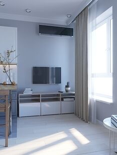 Фото № 4: Дизайн-проект квартиры-студии 27.7  м² Стиль Скандинавский для ЖК Московский