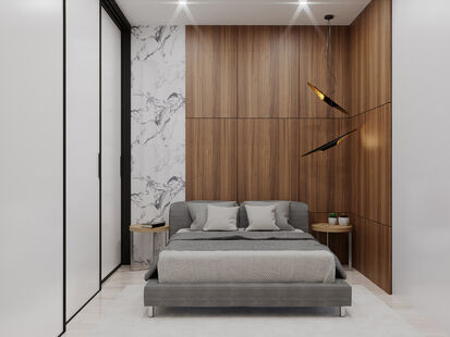 Фото № 1: Дизайн-проект четырехкомнатной квартиры 65.5  м² Стиль Модернизм для ЖК Московский