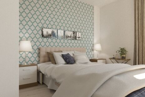 Фото № 1: Дизайн-проект трехкомнатной квартиры 111.11  м² стиль Контемпорари для ЖК Московский