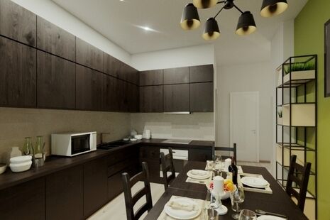 Фото № 5: Дизайн-проект трехкомнатной квартиры 111.11  м² стиль Контемпорари для ЖК Московский