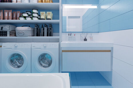 Фото № 6: Дизайн-проект трехкомнатной квартиры 111.11  м² стиль Контемпорари для ЖК Московский