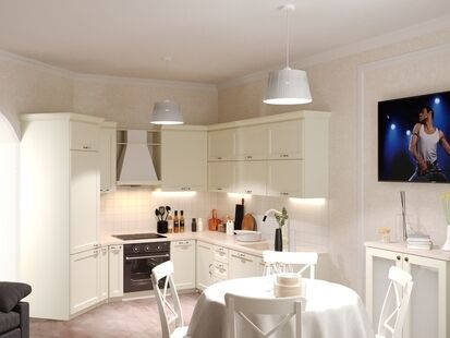 Фото № 2: Дизайн-проект трехкомнатной квартиры 126.85  м² стиль Классика для ЖК Московский