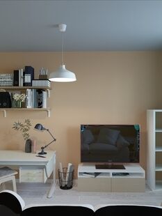 Фото № 5: Дизайн-проект трехкомнатной квартиры 72.3  м² стиль Контемпорари для ЖК Московский