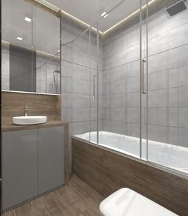 Фото № 5: Дизайн-проект квартиры-студии 30.8  м² Стиль Прованс для ЖК Новокрасково