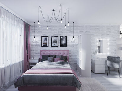 Фото № 1: Дизайн-проект однокомнатной квартиры 32.62  м² Стиль Контемпорари для ЖК Московский