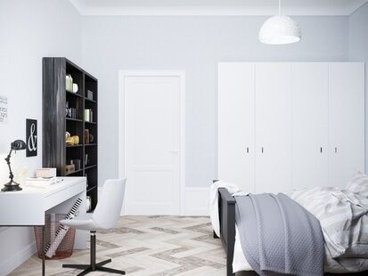 Фото № 5: Дизайн-проект трехкомнатной квартиры 112.7  м² Стиль Американская классика для ЖК Московский