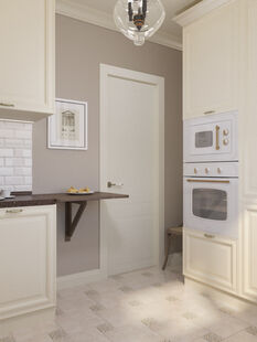 Фото № 4: Дизайн-проект двухкомнатной квартиры 48.6  м² Стиль Арт-деко для ЖК Московский