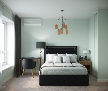 Фото № 1: Дизайн-проект трехкомнатной квартиры 57.8  м² Стиль Американская классика для ЖК Аннино Парк