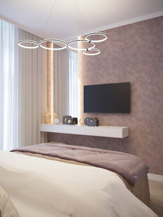 Фото № 3: Дизайн-проект трехкомнатной квартиры 71.61  м² Стиль Фьюжн для ЖК Отрада