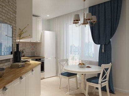 Фото № 2: Дизайн-проект трехкомнатной квартиры 71.9  м² Стиль Современная классика для ЖК Московский