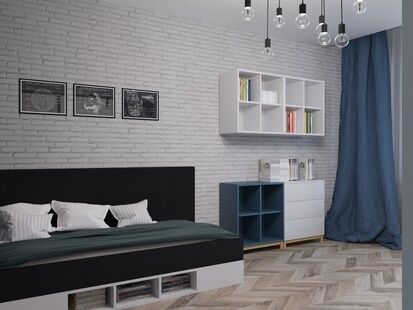 Фото № 5: Дизайн-проект трехкомнатной квартиры 71.9  м² Стиль Современная классика для ЖК Московский