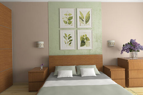 Фото № 5: Дизайн-проект двухкомнатной квартиры 63.53  м² стиль Прованс для ЖК Московский