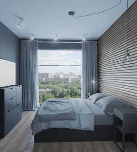 Фото № 6: Дизайн-проект трехкомнатной квартиры 62.6  м² Стиль Минимализм для ЖК Акварели