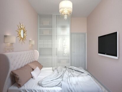 Фото № 6: Дизайн-проект однокомнатной квартиры 36.27  м² Стиль Модернизм для ЖК Московский