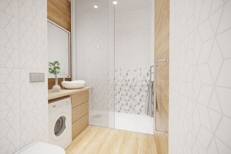 Фото № 5: Дизайн-проект квартиры-студии 42.96  м² Стиль Модернизм для ЖК Московский