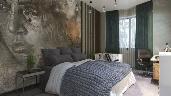 Фото № 1: Дизайн-проект трехкомнатной квартиры 98.51  м² Стиль Эклектика для ЖК Московский