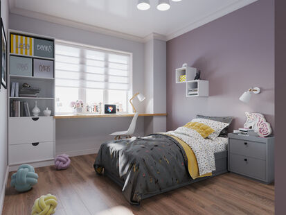 Фото № 3: Дизайн-проект трехкомнатной квартиры 93.2  м² Скандинавский стиль для ЖК Московский