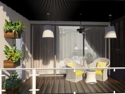 Фото № 2: Дизайн-проект трехкомнатной квартиры 117.8  м² Стиль Современная классика для ЖК Московский