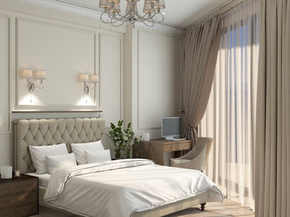 Фото № 4: Дизайн-проект трехкомнатной квартиры 117.8  м² Стиль Современная классика для ЖК Московский