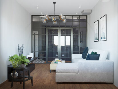 Фото № 4: Дизайн-проект двухкомнатной квартиры 70.5  м² Стиль Этнический для ЖК Московский