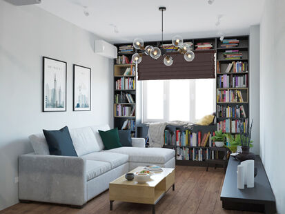 Фото № 6: Дизайн-проект двухкомнатной квартиры 70.5  м² Стиль Этнический для ЖК Московский