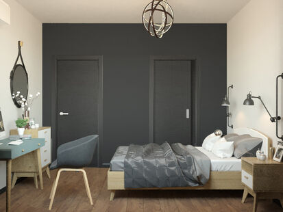 Фото № 3: Дизайн-проект двухкомнатной квартиры 70.5  м² Стиль Этнический для ЖК Московский