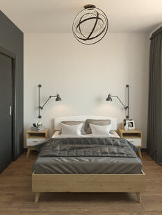 Фото № 5: Дизайн-проект двухкомнатной квартиры 70.5  м² Стиль Этнический для ЖК Московский