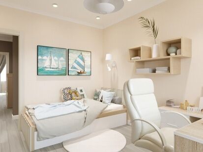 Фото № 1: Дизайн-проект двухкомнатной квартиры 61.91  м² Стиль Контемпорари для ЖК Гренада