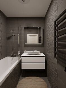 Фото № 4: Дизайн-проект двухкомнатной квартиры 61.91  м² Стиль Контемпорари для ЖК Гренада