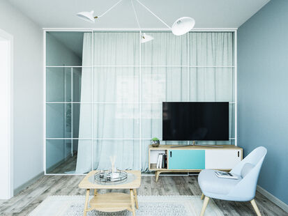 Фото № 7: Дизайн-проект двухкомнатной квартиры 46.94  м² Скандинавский стиль для ЖК Московский