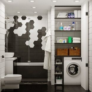 Фото № 5: Дизайн-проект трехкомнатной квартиры 59.42  м² Стиль Модернизм для ЖК Московский