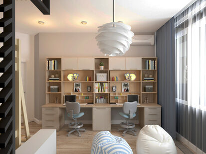 Фото № 2: Дизайн-проект трехкомнатной квартиры 126.11  м² Стиль Контемпорари для ЖК Московский