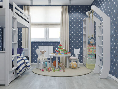 Фото № 4: Дизайн-проект двухкомнатной квартиры 61.9  м² Стиль Модернизм для ЖК Московский