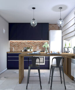 Фото № 1: Дизайн-проект двухкомнатной квартиры 55.18  м² Стиль Контемпорари для ЖК Московский