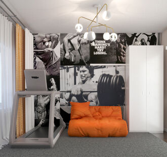 Фото № 4: Дизайн-проект двухкомнатной квартиры 55.18  м² Стиль Контемпорари для ЖК Московский