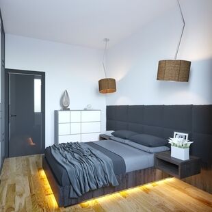 Фото № 3: Дизайн-проект трехкомнатной квартиры 60.4  м² Стиль Минимализм для ЖК Оранж парк