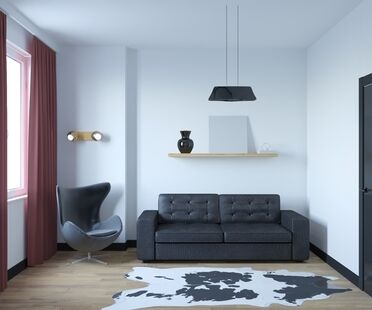 Фото № 5: Дизайн-проект трехкомнатной квартиры 60.4  м² Стиль Минимализм для ЖК Оранж парк