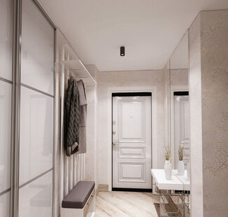 Фото № 5: Дизайн-проект трехкомнатной квартиры 69.6  м² Стиль Модернизм для ЖК Московский