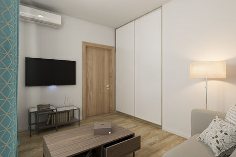 Фото № 4: Дизайн-проект двухкомнатной квартиры 48.2  м² Скандинавский стиль для ЖК Московский