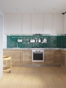 Фото № 4: Дизайн-проект двухкомнатной квартиры 63.9  м² Скандинавский стиль для ЖК Московский