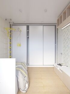 Фото № 2: Дизайн-проект двухкомнатной квартиры 63.9  м² Скандинавский стиль для ЖК Московский