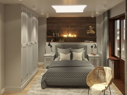 Фото № 1: Дизайн-проект трехкомнатной квартиры 83.01  м² Стиль Этнический для ЖК Позитив