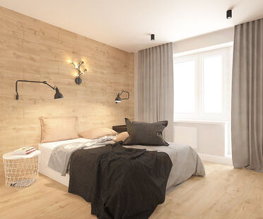 Фото № 2: Дизайн-проект двухкомнатной квартиры 68.7  м² Стиль Контемпорари для ЖК Московский