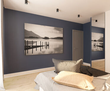 Фото № 4: Дизайн-проект двухкомнатной квартиры 68.7  м² Стиль Контемпорари для ЖК Московский