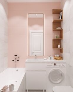 Фото № 3: Дизайн-проект двухкомнатной квартиры 47.5  м² Стиль арт-деко для ЖК Московский