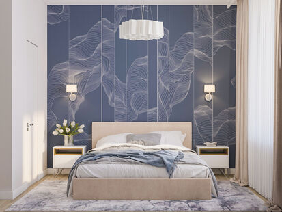 Фото № 1: Дизайн-проект пятикомнатной квартиры 124.9  м² Скандинавский стиль для ЖК Московский