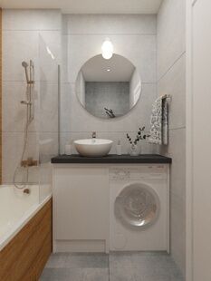 Фото № 4: Дизайн-проект двухкомнатной квартиры 51.7  м² Стиль Минимализм для ЖК Московский